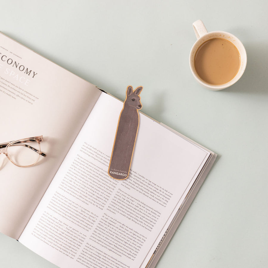 Kangaroo Wooden Bookmark
