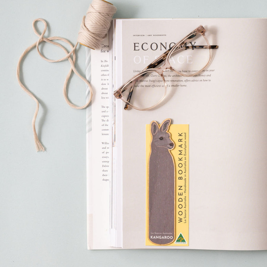 Kangaroo Wooden Bookmark
