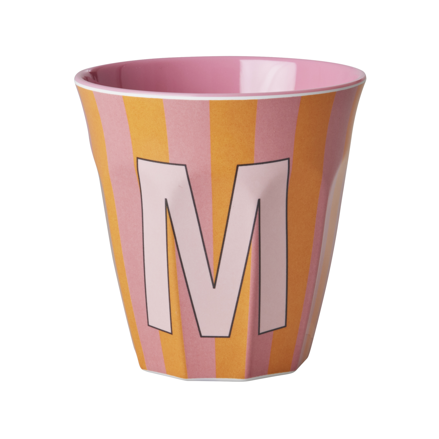 Medium Alphabet Cup - Orange - M- Stripes