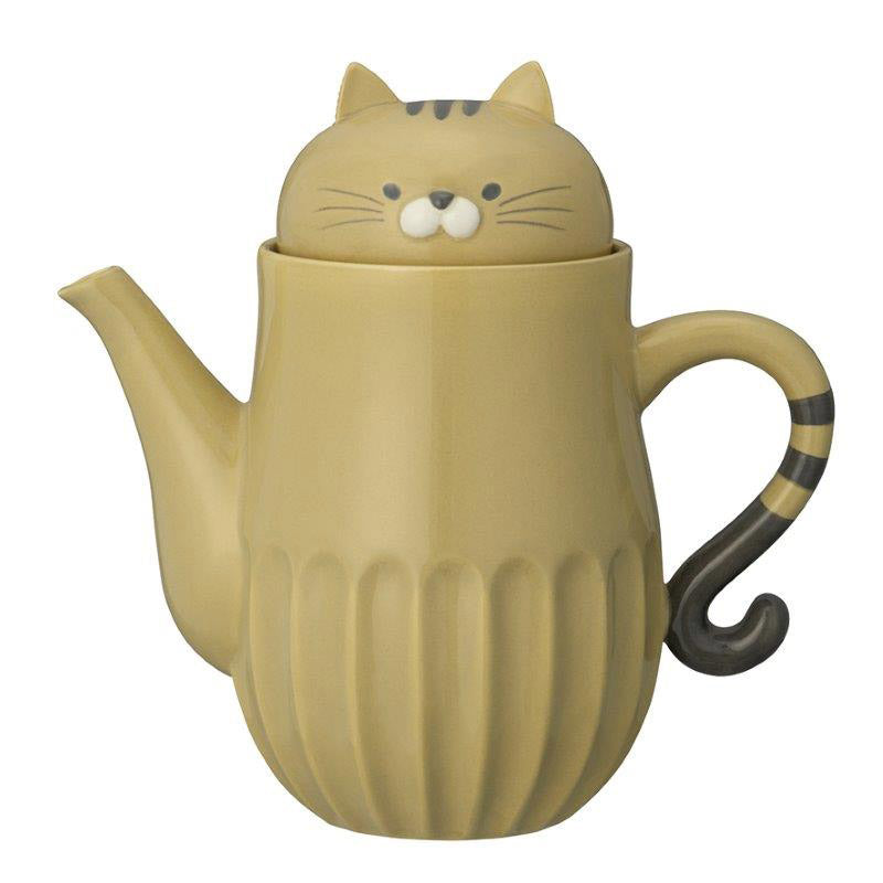 Decole Shinogi no neko teapot - Tabby