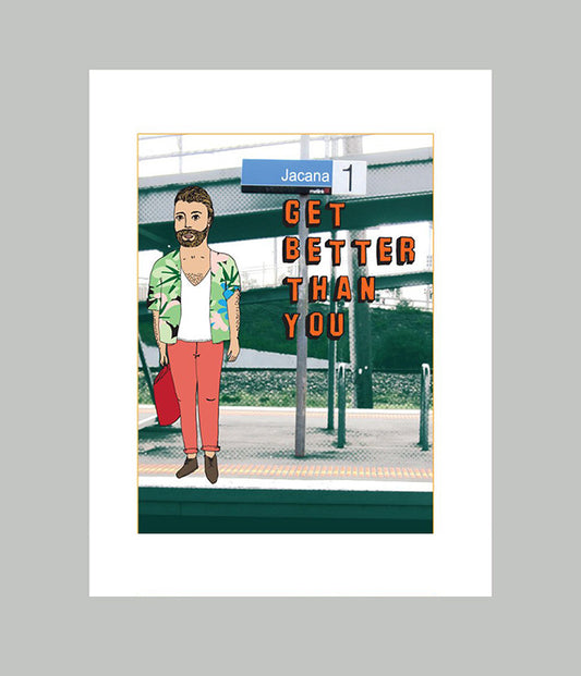 Jacana Get Better Than You Greeting Card
