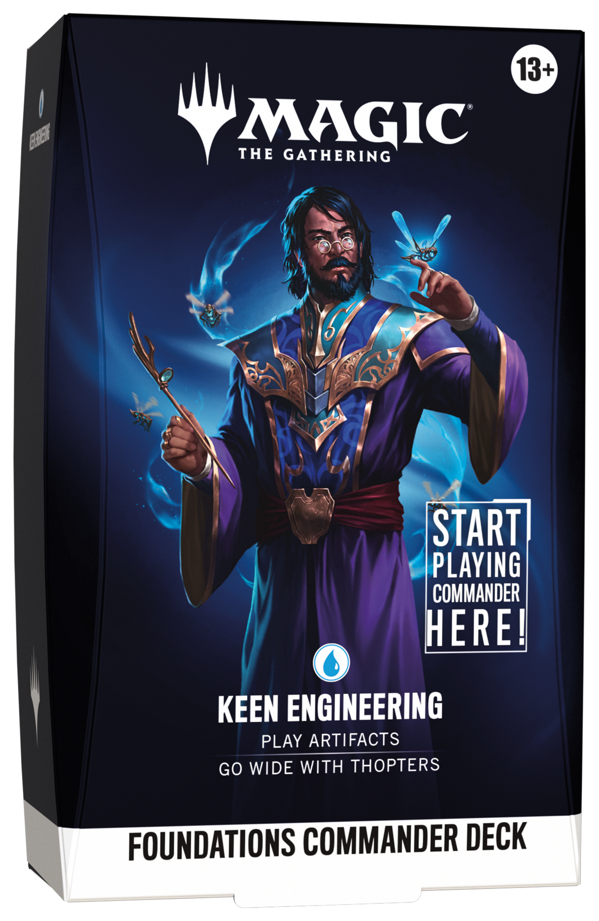 Magic Foundations Keen Engineering Commander Deck box