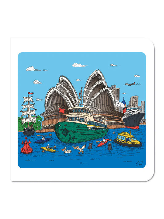 Manly Ferry Greeting Card