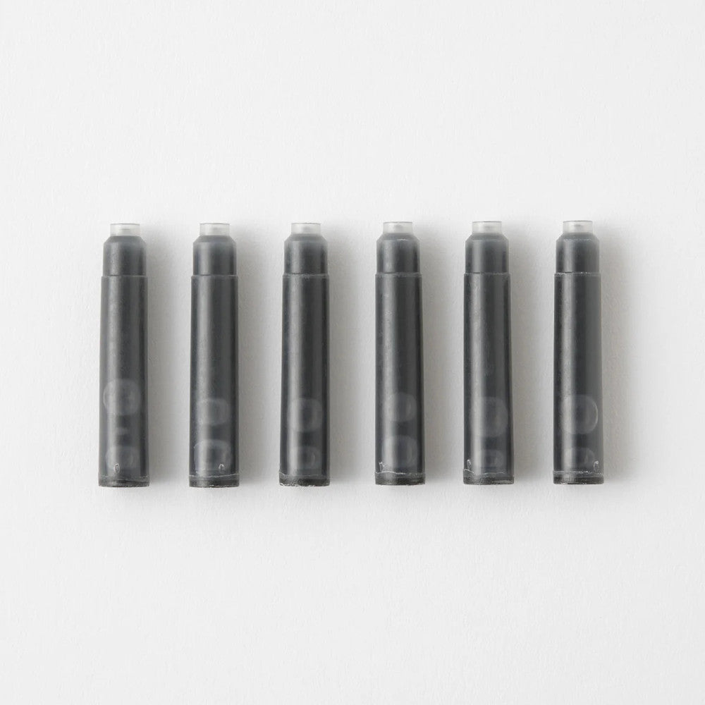 MD Fountain Pen Ink Cartridges Black – Pack of 6