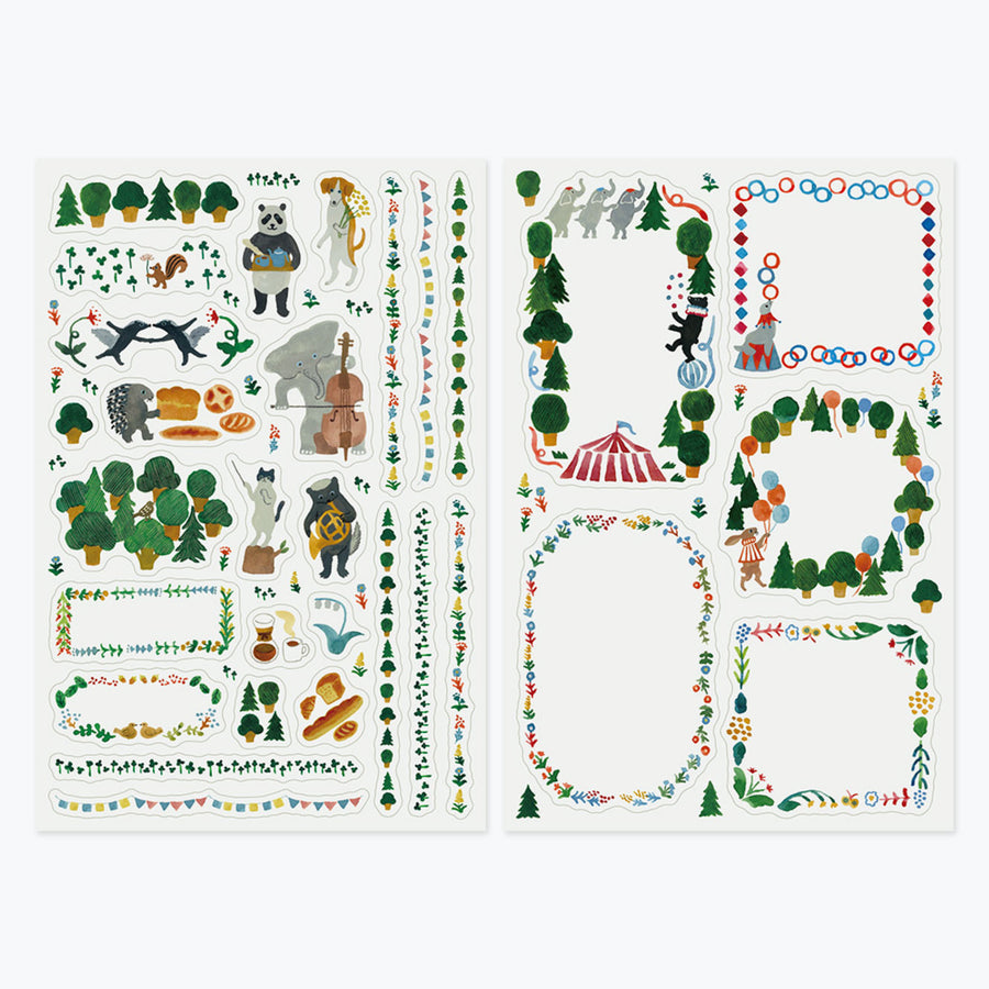Planner Sticker – Yuru Log Animal Sheet 1