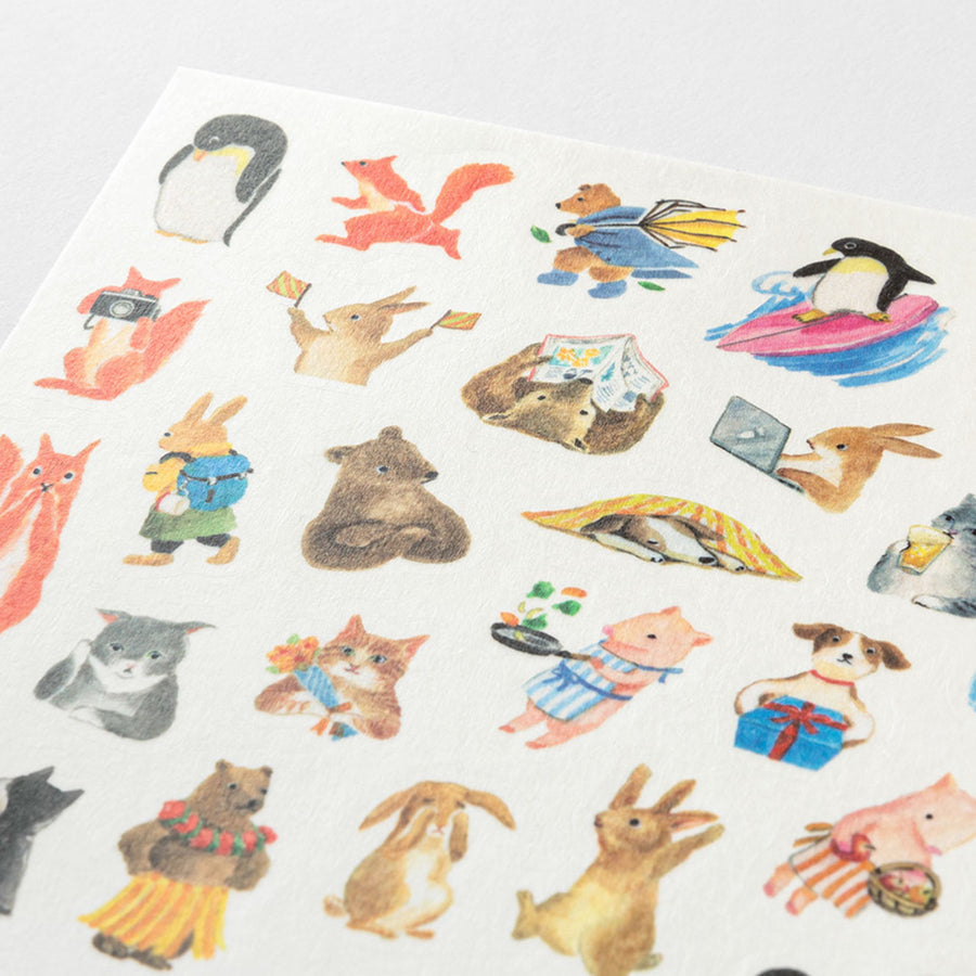 Planner Sticker – Yuru Log Animal Sheet 1