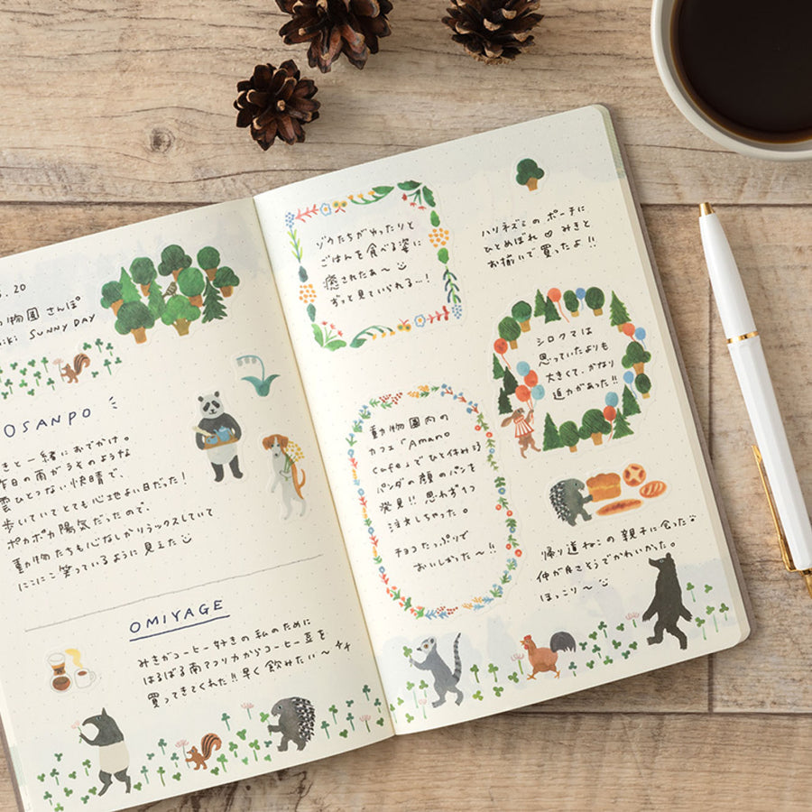 Planner Sticker – Yuru Log Animal Sheet 2