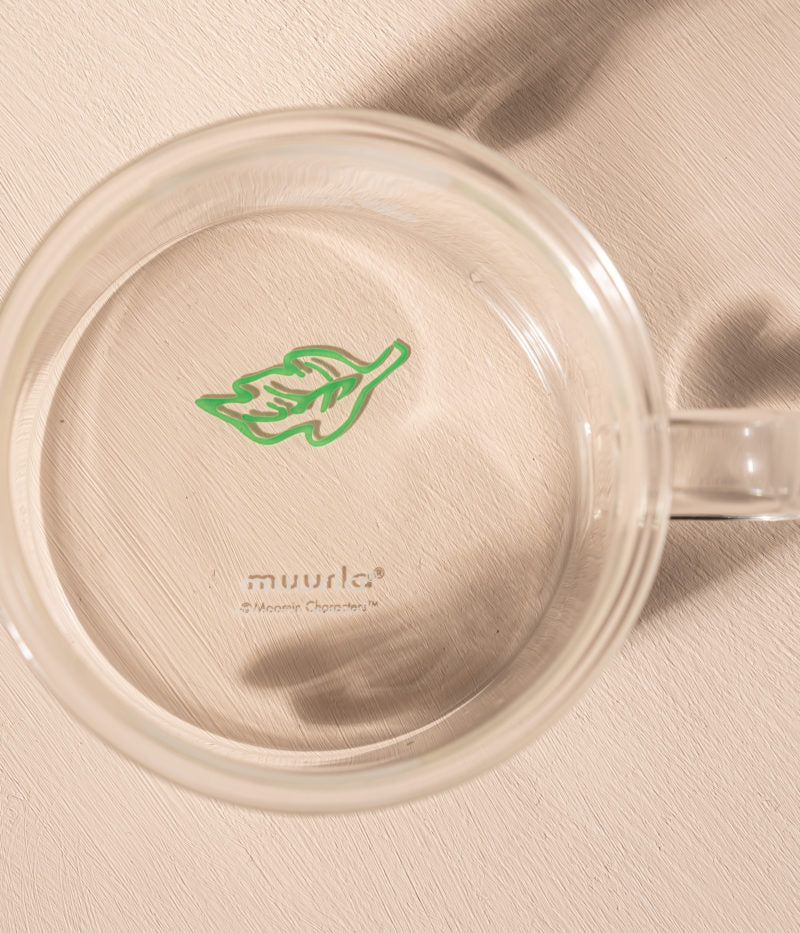 Moomin Glass mug Snufkin 3,5 dl Clear