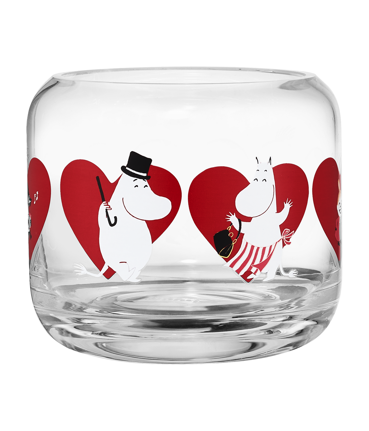 Moomin Heart Glass Candle Holder 8cm - view 2