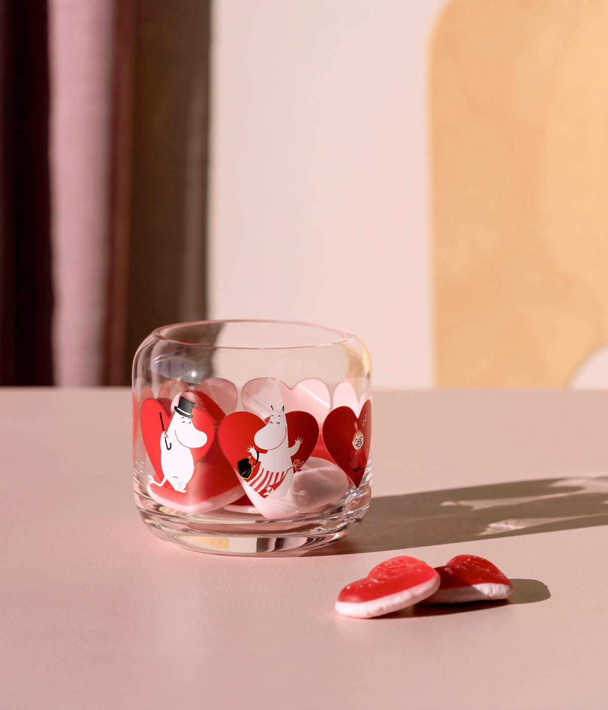 Moomin Heart Glass Candle Holder 8cm - view 6