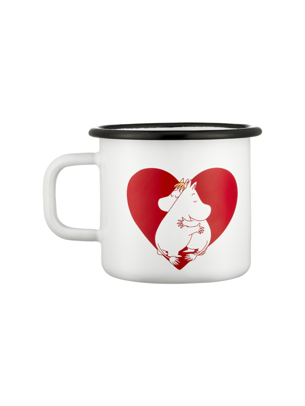 Moomin enamel mug Heart 3,7dl