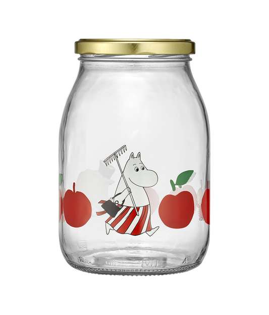 Moomin Joyful Apples Glass Jar 1L