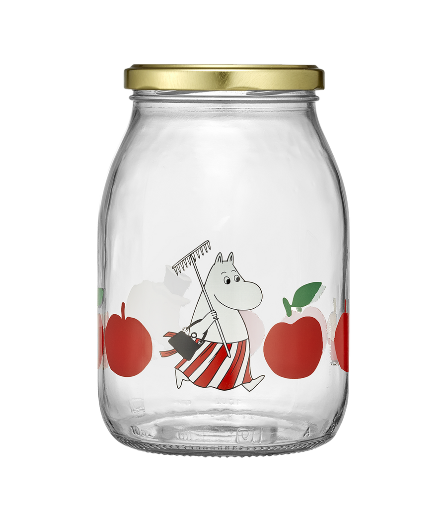 Moomin Joyful Apples Glass Jar 1L