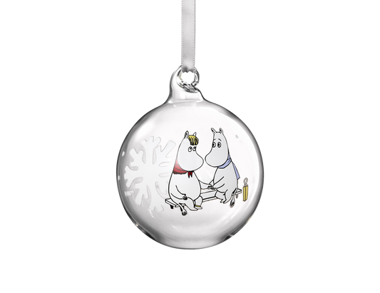 Moomin Snowflake Glass Bauble 7cm