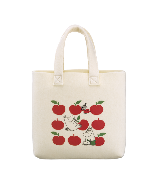 Moomin Joyful Apples Tote Bag 25 x 25cm