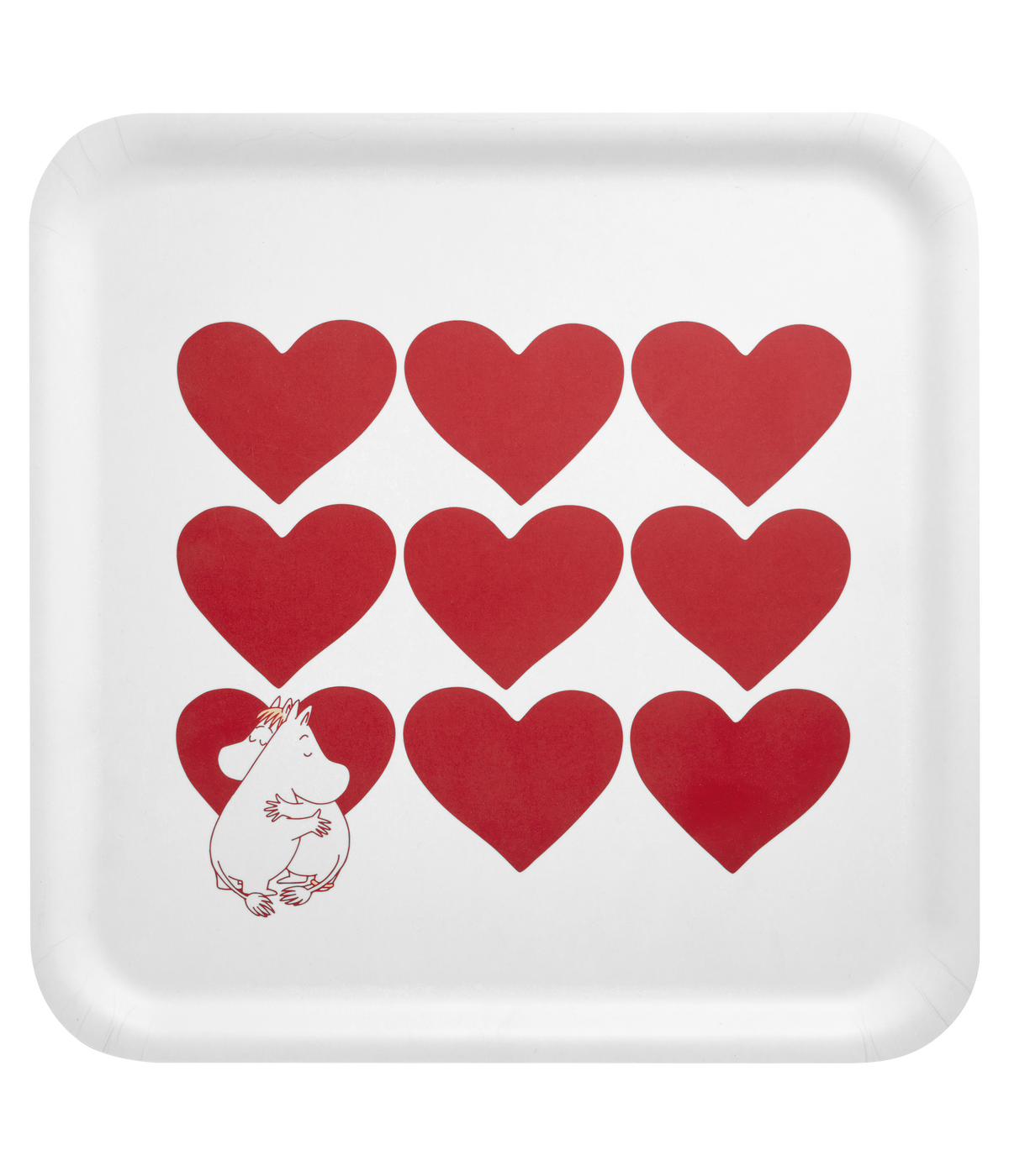Moomin Heart Tray 33 x 33cm