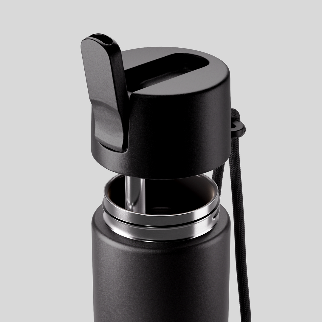Move Coal Ceramic Drink Bottle 660ml