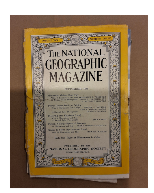 National Geographic Magazine September 1949