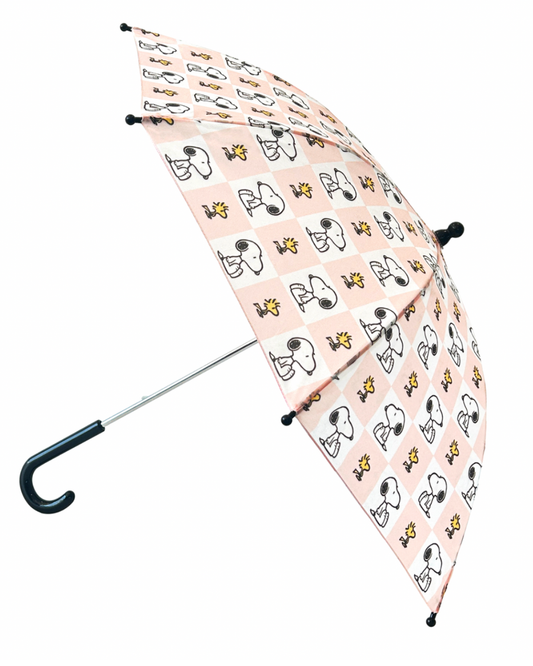 Peanuts Umbrella (S) - Pink Checkboard