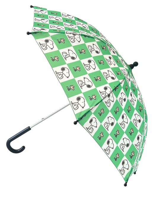Peanuts Umbrella (S) - Green Checkboard