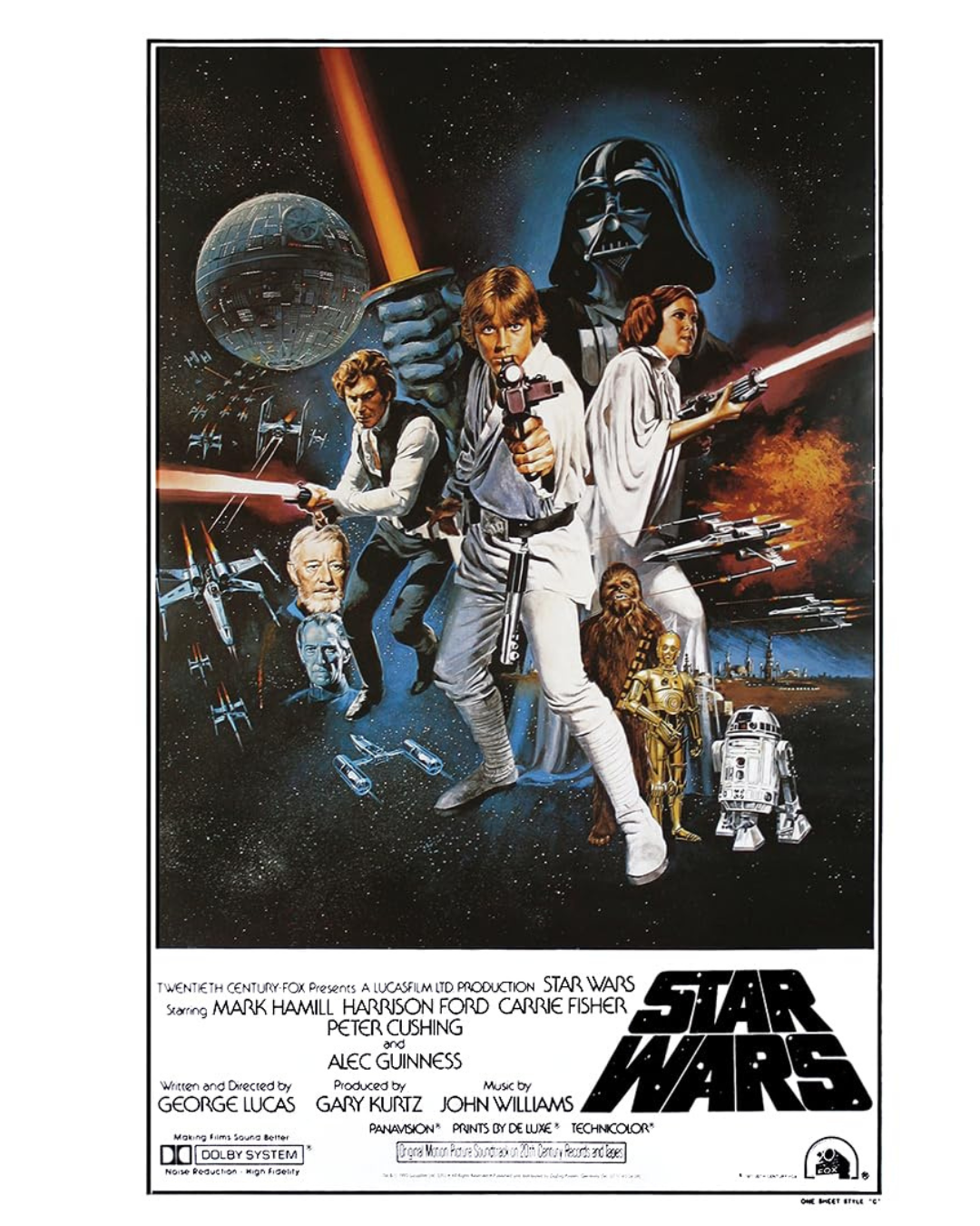 Star Wars New Hope Poster 28x43 cm