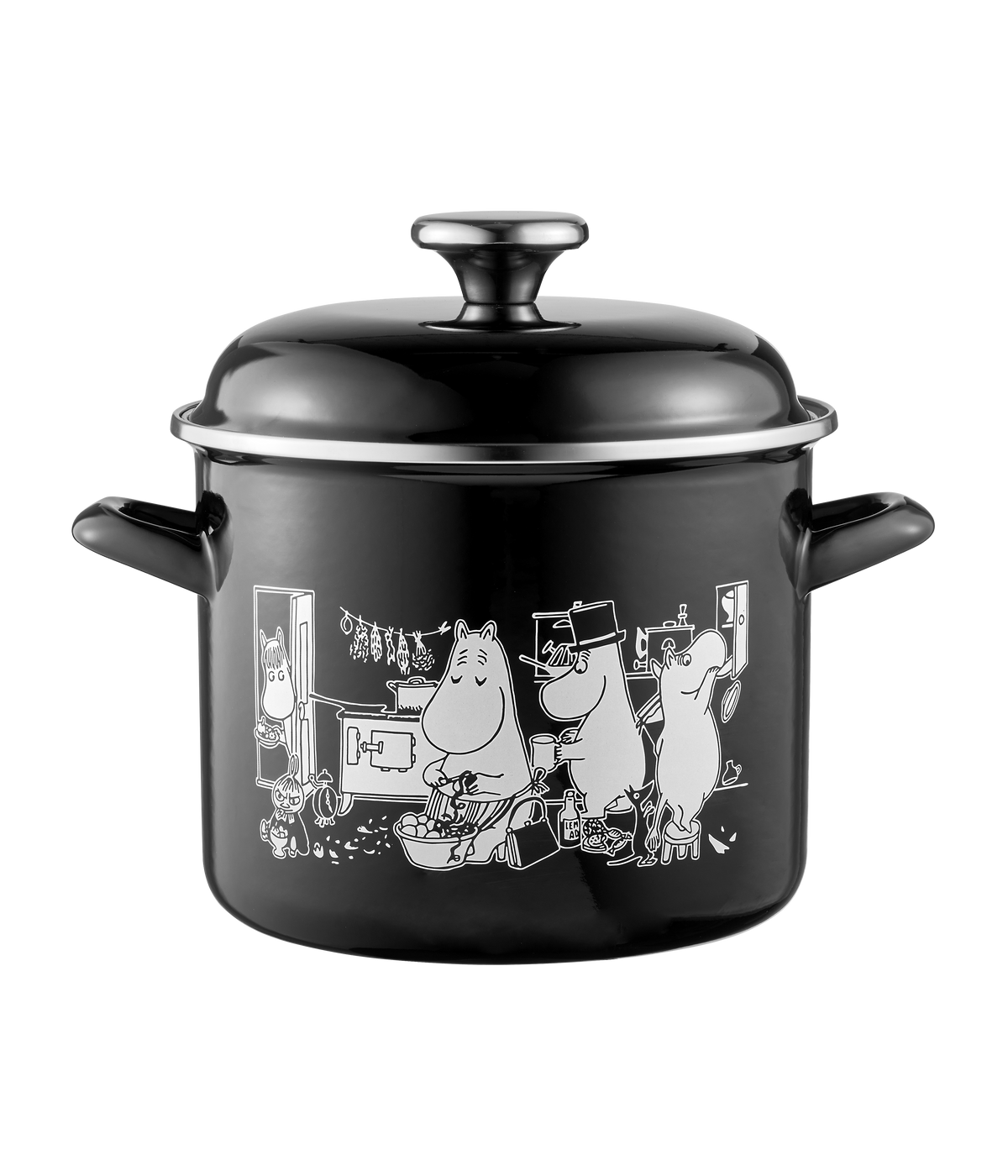 Moomin In the Kitchen Enamel Pot 3.5L