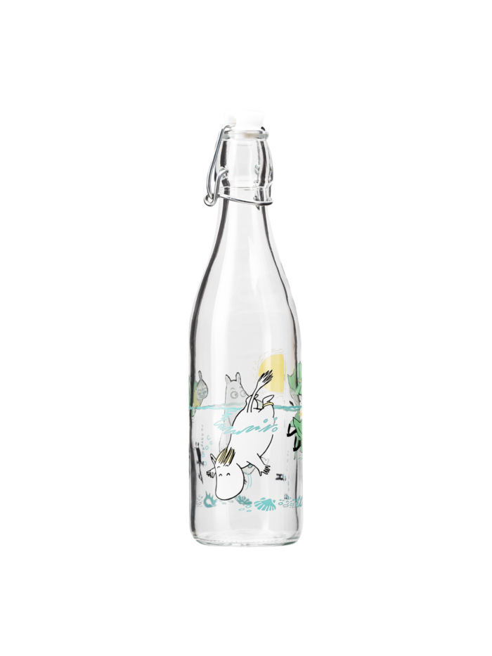 Moomin Fun in the Water Glass Bottle 0.5L