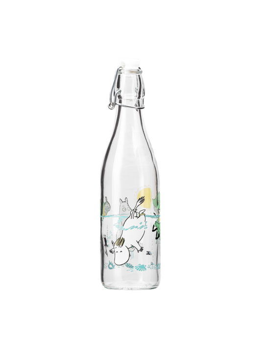 Moomin Fun in the Water Glass Bottle 0.5L