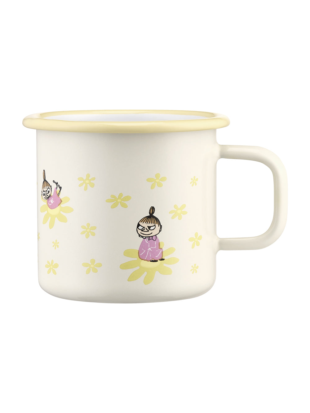 Moomin enamel mug Flowers 3,7dl
