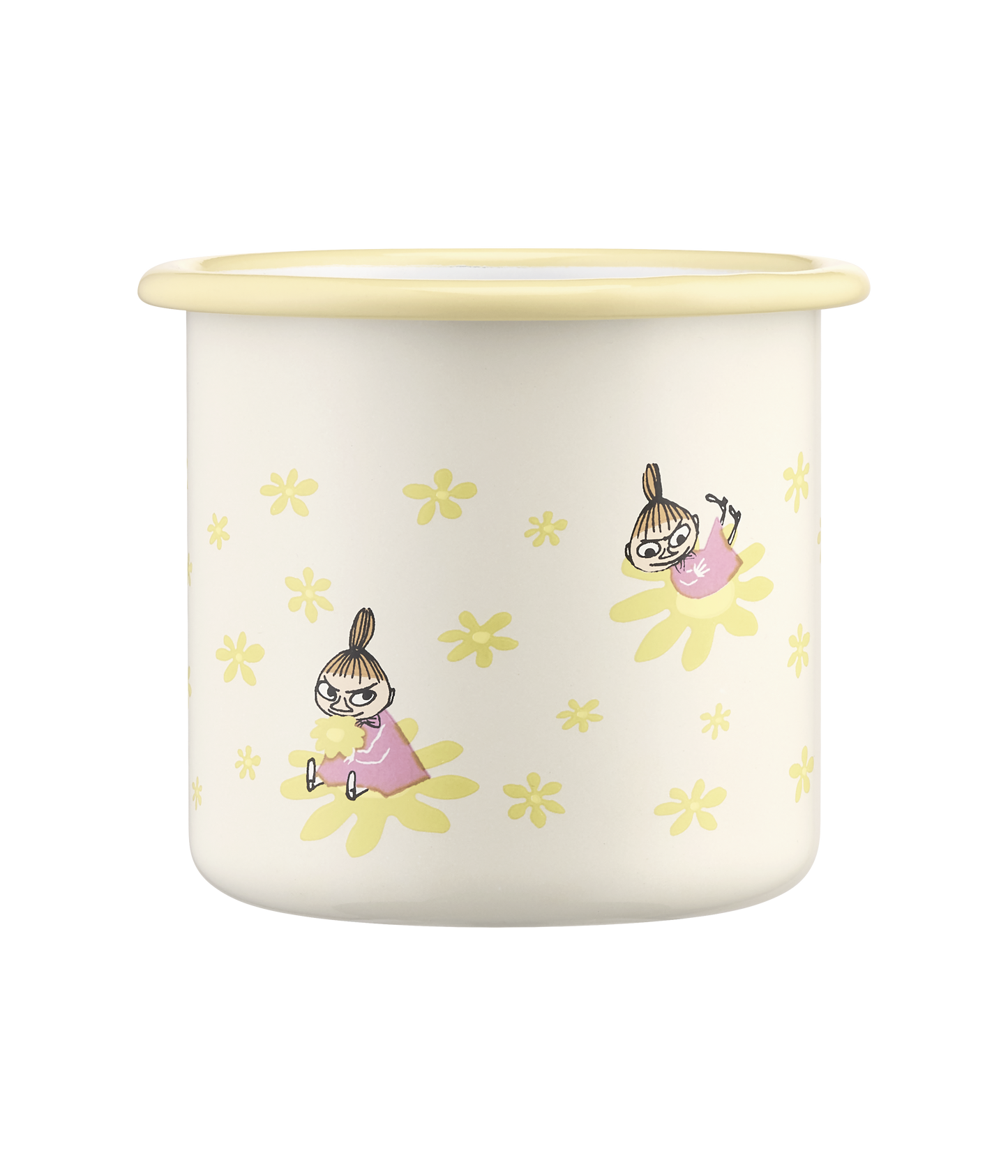 Moomin enamel mug Flowers 3,7dl