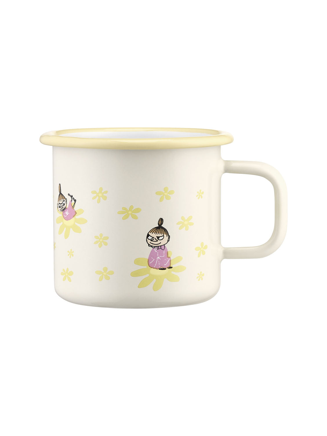 Moomin enamel mug Flowers 3,7dl