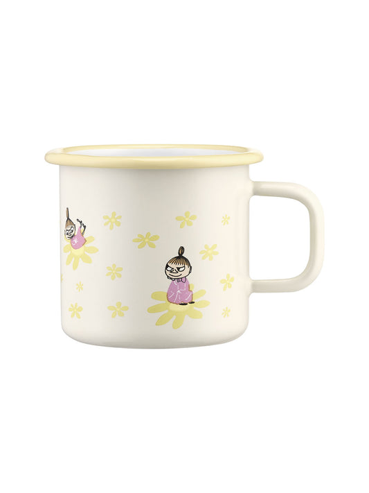 Moomin enamel mug Flowers 3,7dl