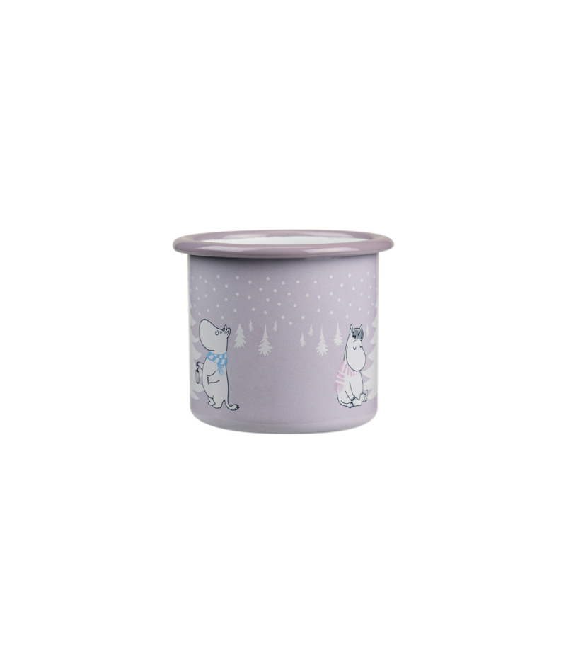 Moomin enamel mug Snowfall 2,5dl