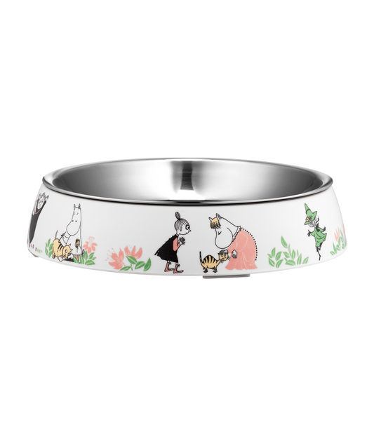 Moomin White Cat Food Bowl