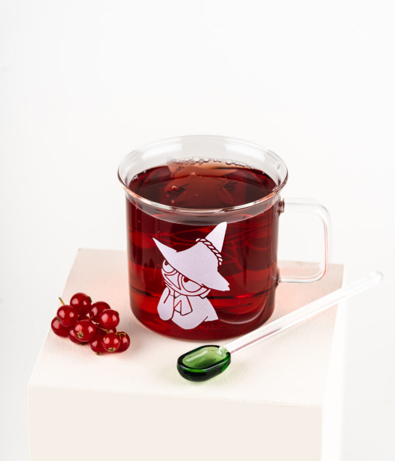 Moomin Glass mug Snufkin 3,5 dl Clear