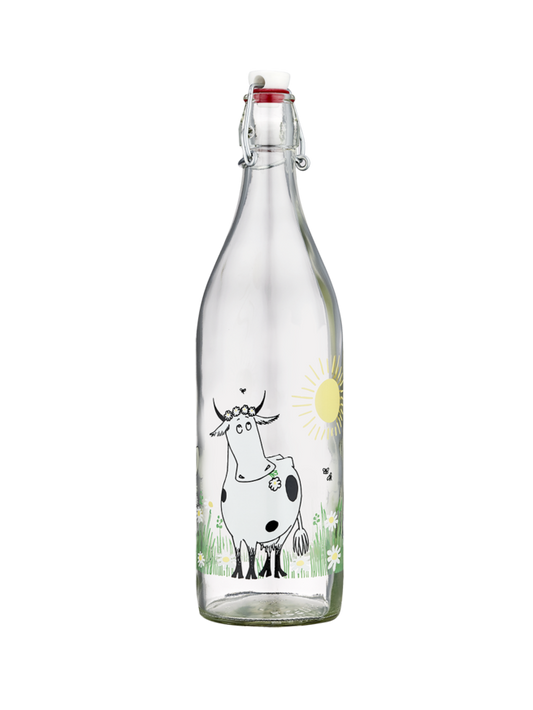 Moomin glass bottle Meadow 1L