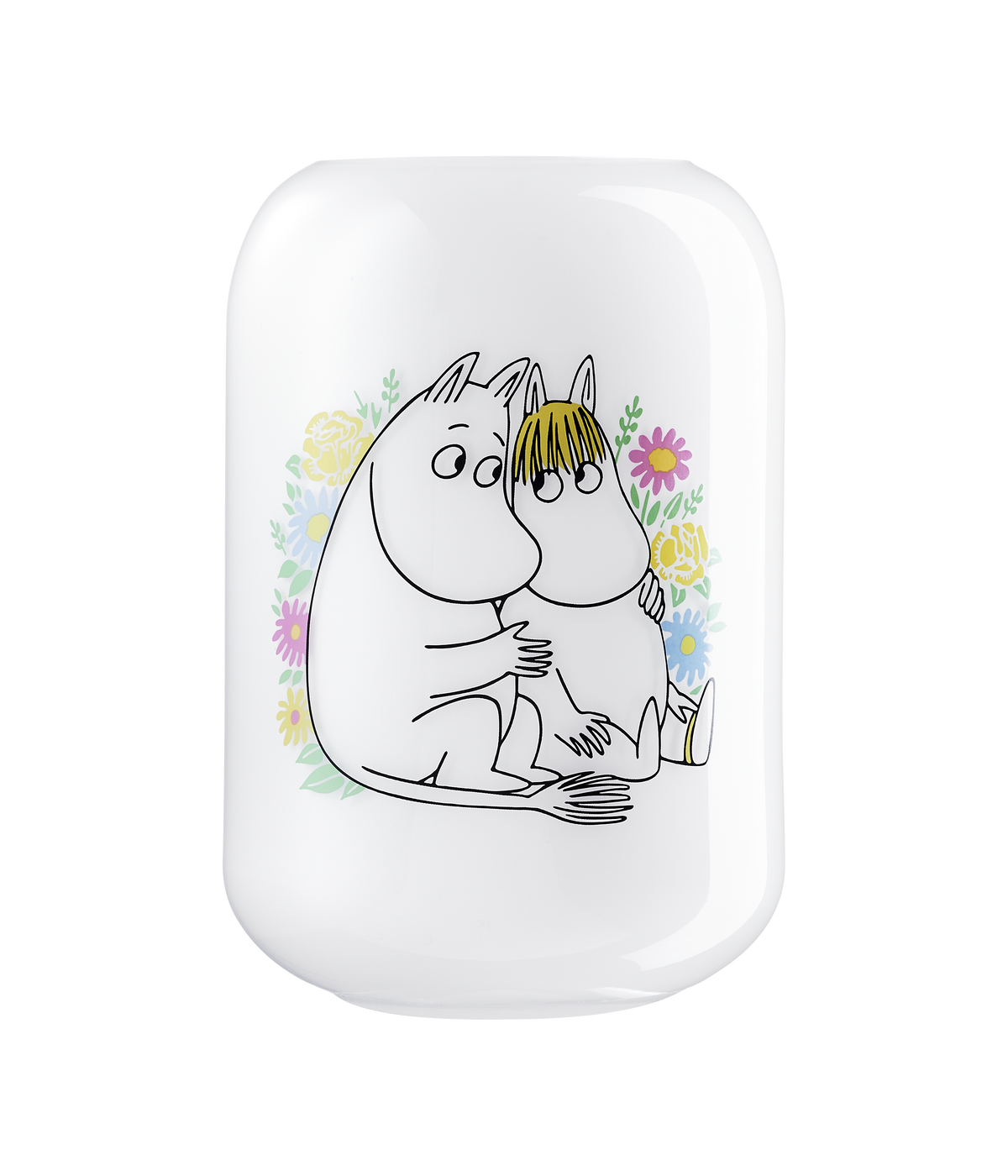 Moomin Flowers Opal Glass Vase 19cm