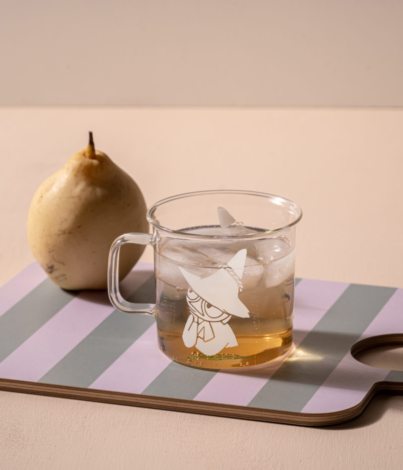 Moomin Glass mug Snufkin 3,5 dl Clear