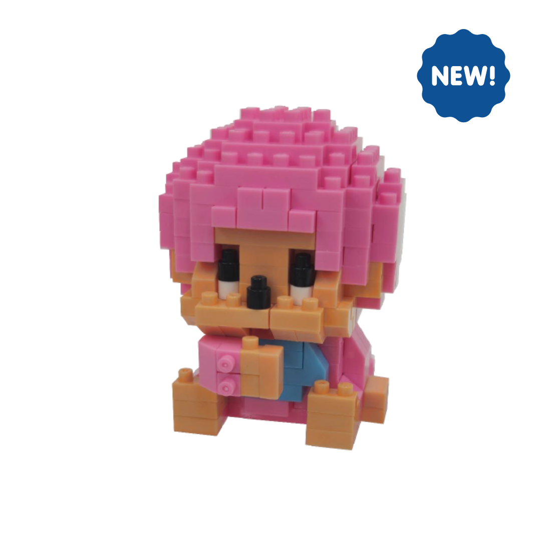 Monchhichi-Kun Taffy Pink nanoblock set