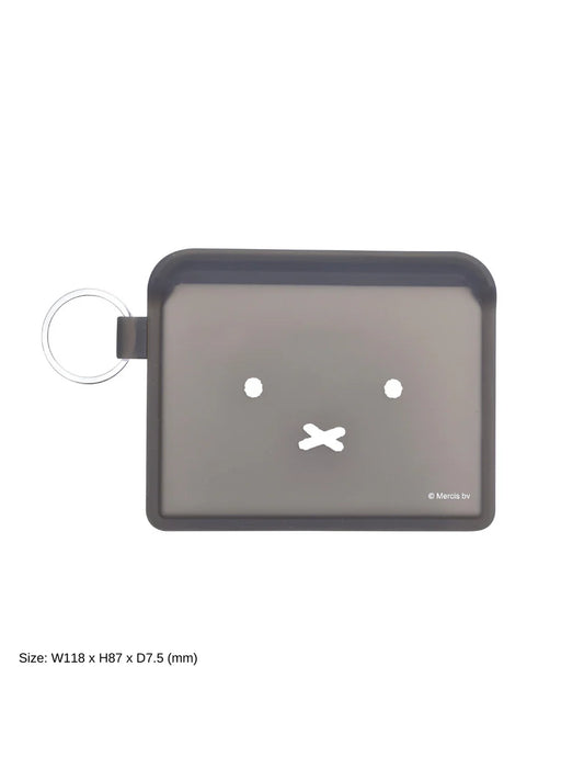 Miffy Face Flat Pouch Dark Grey