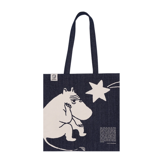 Moomin Novels Denim Tote Bag