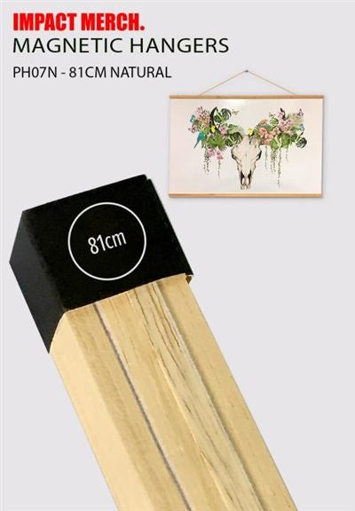 Wooden Print Hanger 81cm – Natural