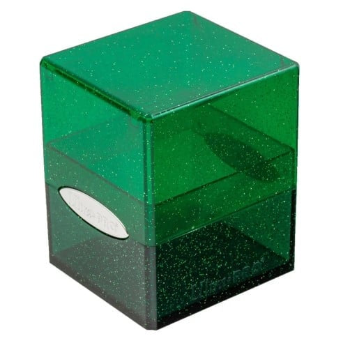 ULTRA PRO SATIN DECK BOX GLITTER GREEN