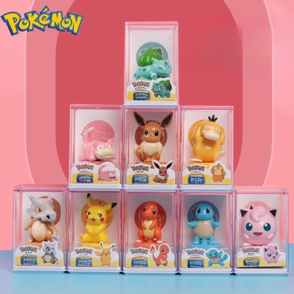 Pokemon Stamp Series 1 nine character stamp designs
