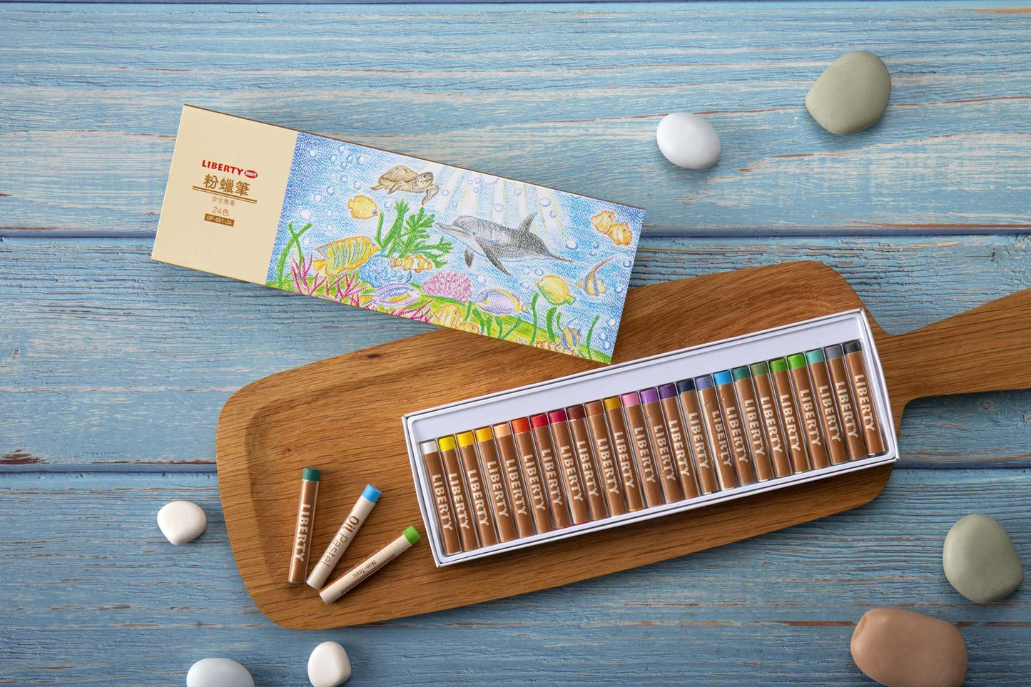 Soft Oil Pastels – 24 Colours Set