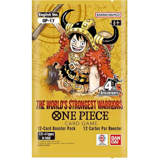 ONE PIECE CARD GAME OP-17 THE WORLD'S STRONGEST WARRIORS BOOSTER PACK