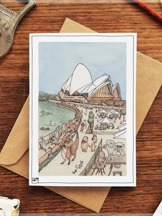 Opera House Outing Greeting Card