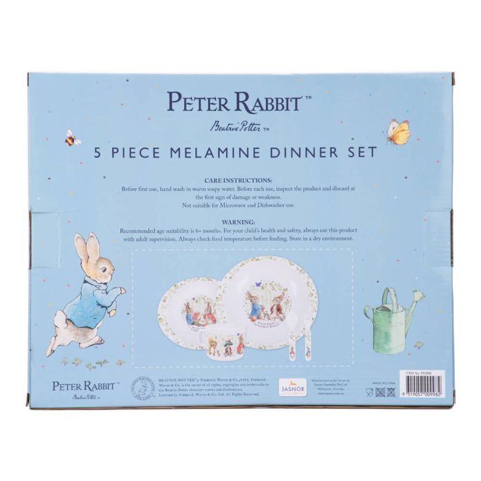 Peter Rabbit Melamine Dinner Set 5 pcs