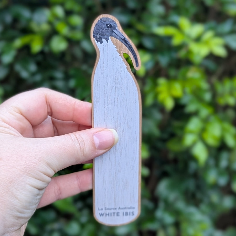 White Ibis Wooden Bookmark