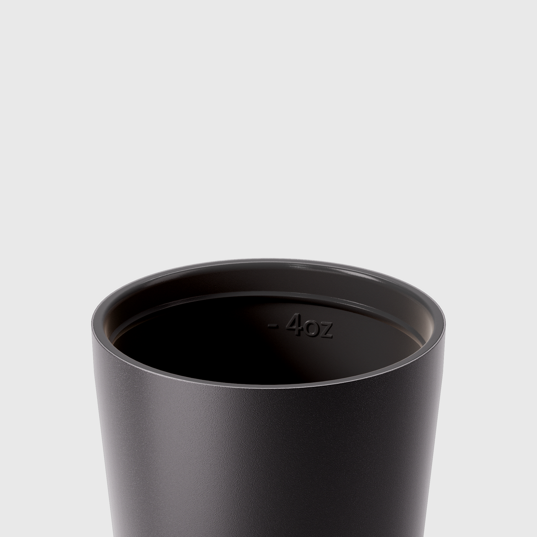 Piccolo Coal Ceramic Travel Cup 4oz